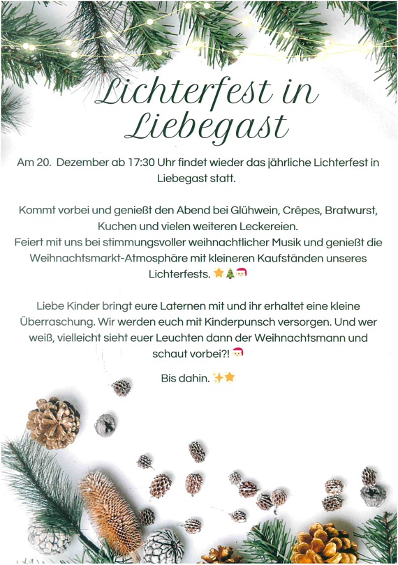 OT Liebegast: Lichterfest