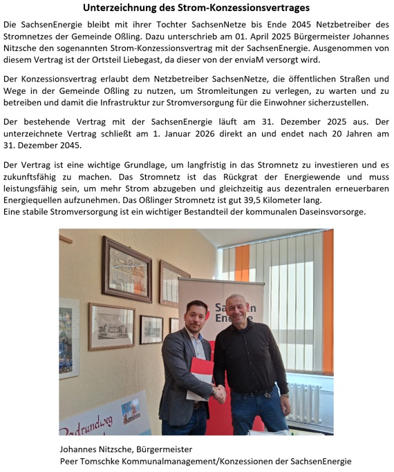 Strom-Konzessionsvertrag